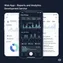 mobile version of analytics dashboard showing KPI cards and compact data summaries