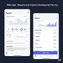 mobile view of report module with filter dropdown and responsive chart preview