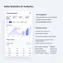 mobile preview of real-time data update notification within sales statistics dashboard