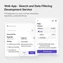 mobile preview of sticky search bar with toggleable filters optimized for small screens