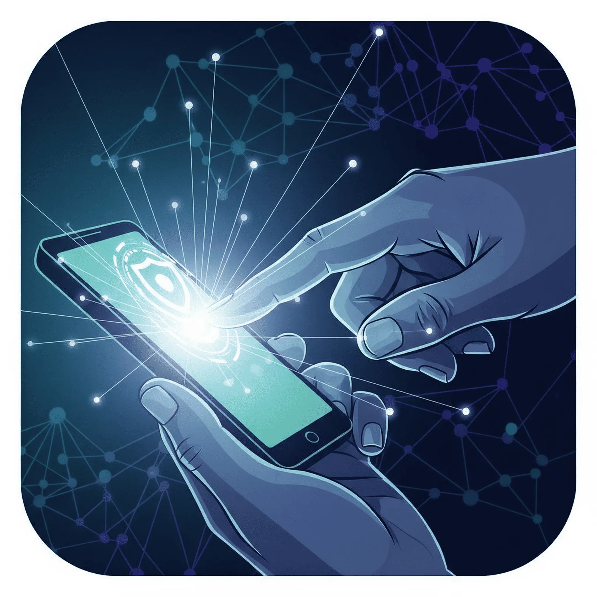 mobile preview of secure form with encrypted input fields and validation feedback