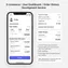 mobile view of personal dashboard with user profile summary and quick access to recent orders