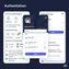 mobile preview of user role selection interface during registration (e.g., admin or client)