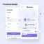mobile user interface for selecting user type or role before submitting registration form