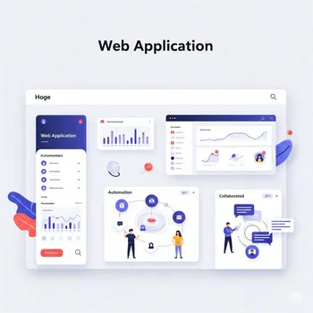 web app dashboard interface with CRM features and real-time user data